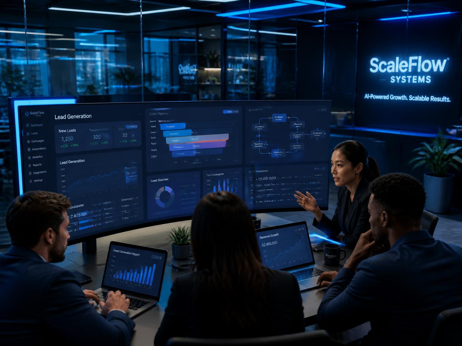 AI-powered lead generation and n8n automation dashboard